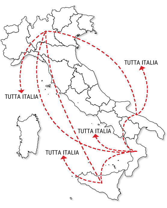 Collegamenti Vilutlia in Italia